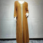 Summer Bronzing Arab Dubai Gown - EX-STOCK CANADA