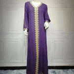 Summer Bronzing Arab Dubai Gown - EX-STOCK CANADA
