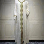 Summer Bronzing Arab Dubai Gown - EX-STOCK CANADA
