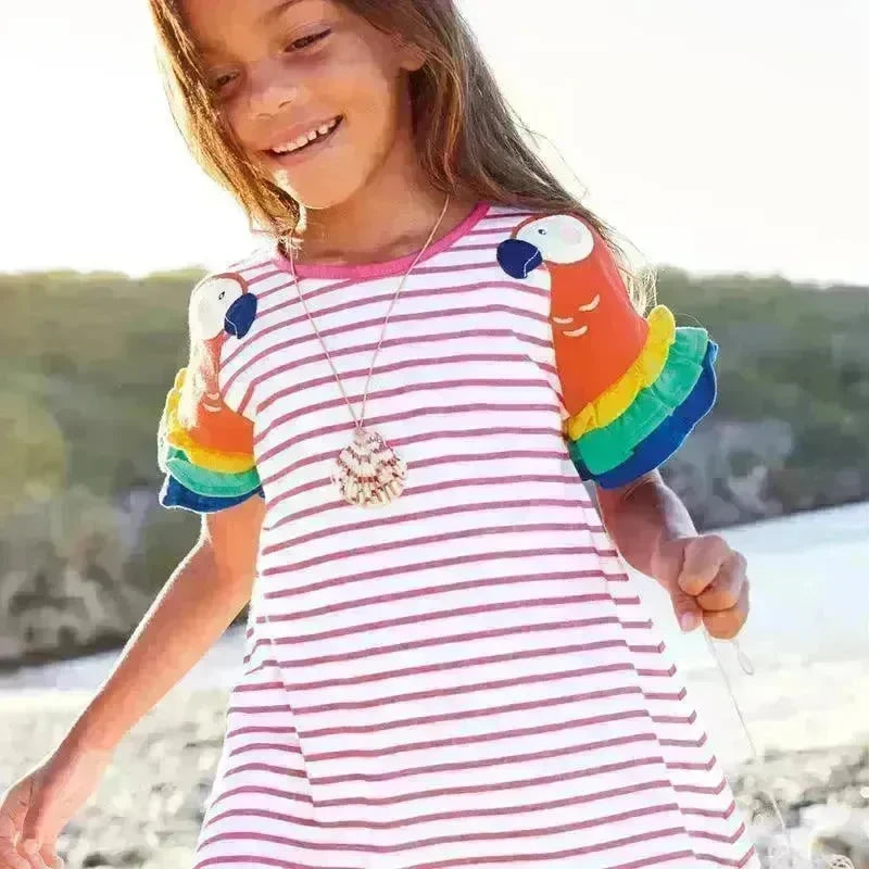 Summer Fashion Personalized Print Girls Dress - EX-STOCK CANADA