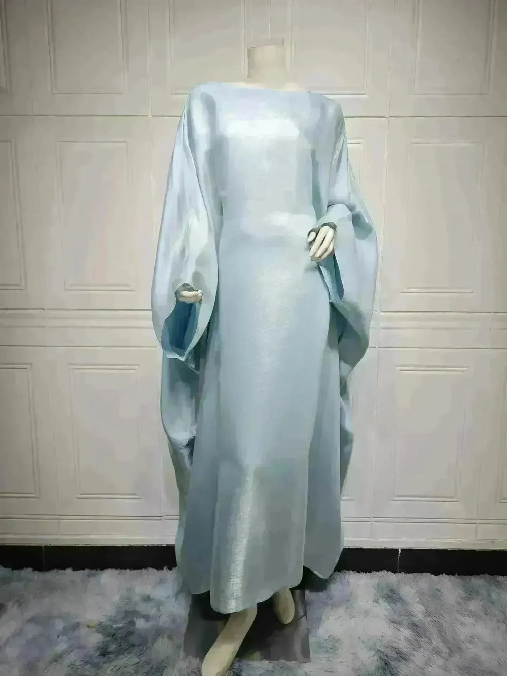 Summer Fashion Satin Waist Abaya Dress for Arab Dubai Turkey Middle East Women - EX-STOCK CANADA