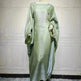 Summer Fashion Satin Waist Abaya Dress for Arab Dubai Turkey Middle East Women - EX-STOCK CANADA