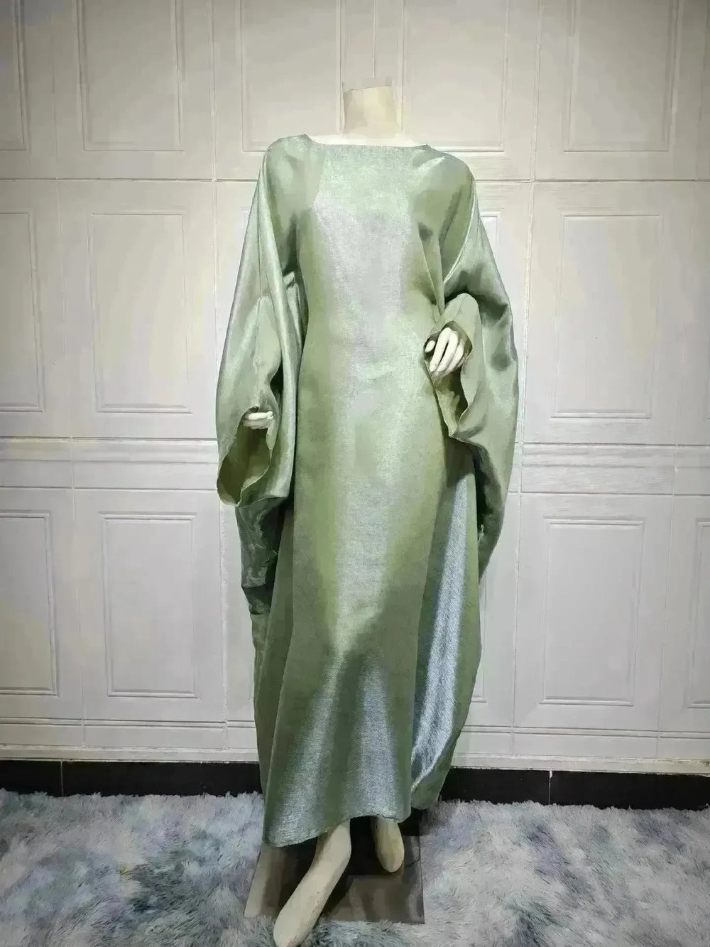 Summer Fashion Satin Waist Abaya Dress for Arab Dubai Turkey Middle East Women - EX-STOCK CANADA