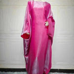 Summer Fashion Satin Waist Abaya Dress for Arab Dubai Turkey Middle East Women - EX-STOCK CANADA