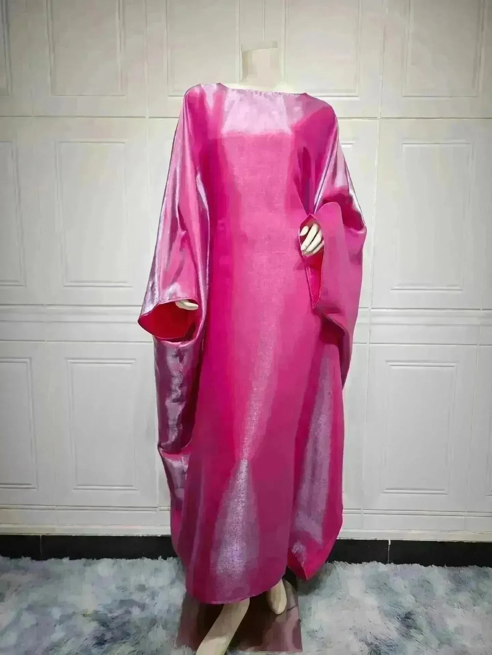Summer Fashion Satin Waist Abaya Dress for Arab Dubai Turkey Middle East Women - EX-STOCK CANADA