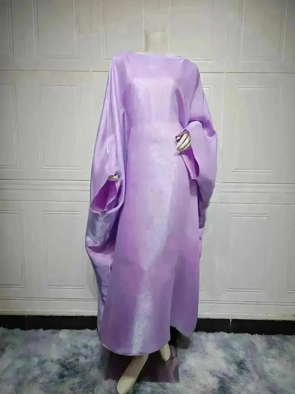 Summer Fashion Satin Waist Abaya Dress for Arab Dubai Turkey Middle East Women - EX-STOCK CANADA