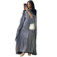 Summer Fashion Satin Waist Abaya Dress for Arab Dubai Turkey Middle East Women - EX-STOCK CANADA