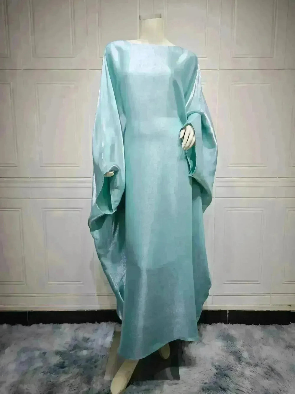 Summer Fashion Satin Waist Abaya Dress for Arab Dubai Turkey Middle East Women - EX-STOCK CANADA