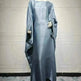 Summer Fashion Satin Waist Abaya Dress for Arab Dubai Turkey Middle East Women - EX-STOCK CANADA