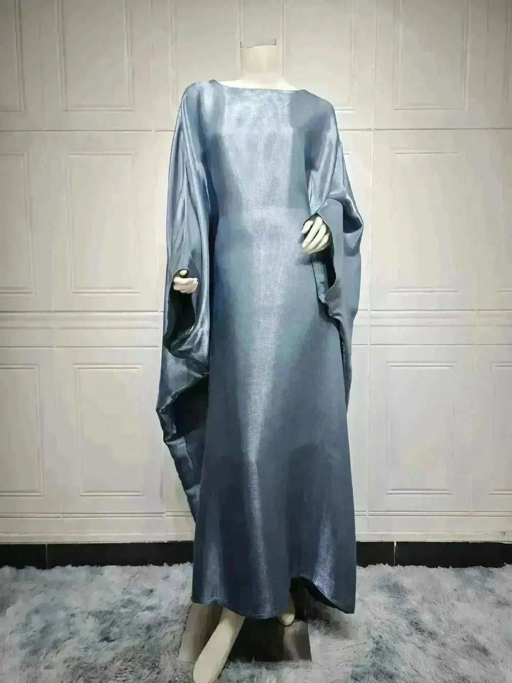 Summer Fashion Satin Waist Abaya Dress for Arab Dubai Turkey Middle East Women - EX-STOCK CANADA