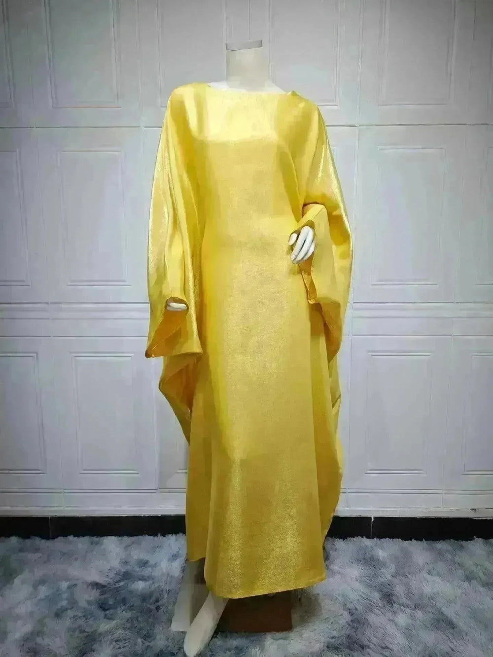 Summer Fashion Satin Waist Abaya Dress for Arab Dubai Turkey Middle East Women - EX-STOCK CANADA