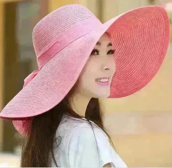 Summer Korean version of the tide hat female folding summer beach hat sun hat - EX-STOCK CANADA