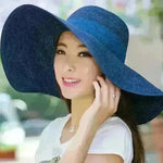 Summer Korean version of the tide hat female folding summer beach hat sun hat - EX-STOCK CANADA