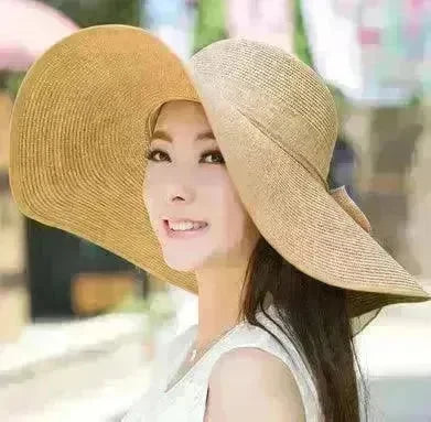 Summer Korean version of the tide hat female folding summer beach hat sun hat - EX-STOCK CANADA