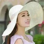 Summer Korean version of the tide hat female folding summer beach hat sun hat - EX-STOCK CANADA