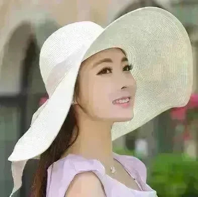 Summer Korean version of the tide hat female folding summer beach hat sun hat - EX-STOCK CANADA