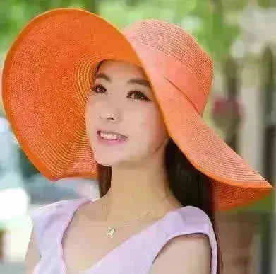Summer Korean version of the tide hat female folding summer beach hat sun hat - EX-STOCK CANADA