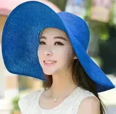 Summer Korean version of the tide hat female folding summer beach hat sun hat - EX-STOCK CANADA