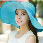 Summer Korean version of the tide hat female folding summer beach hat sun hat - EX-STOCK CANADA