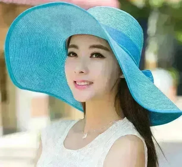 Summer Korean version of the tide hat female folding summer beach hat sun hat - EX-STOCK CANADA