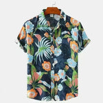 Summer Men's Hawaiian 3D Digital Printing Shirt Short Sleeve - EX-STOCK CANADA