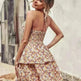 Summer Printed Halter Dress Fashion Boho Backless Ruffled A-Line Beach Dresses For Womens Clothing - EX-STOCK CANADA