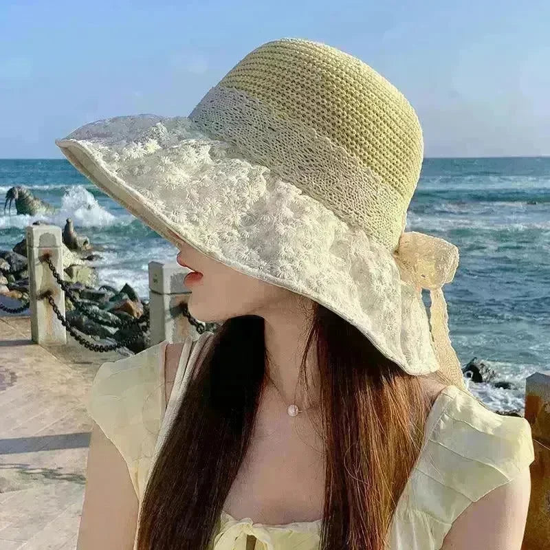 Summer Seaside Vacation Sun Protection Sun Hat Fashion Foldable - EX-STOCK CANADA