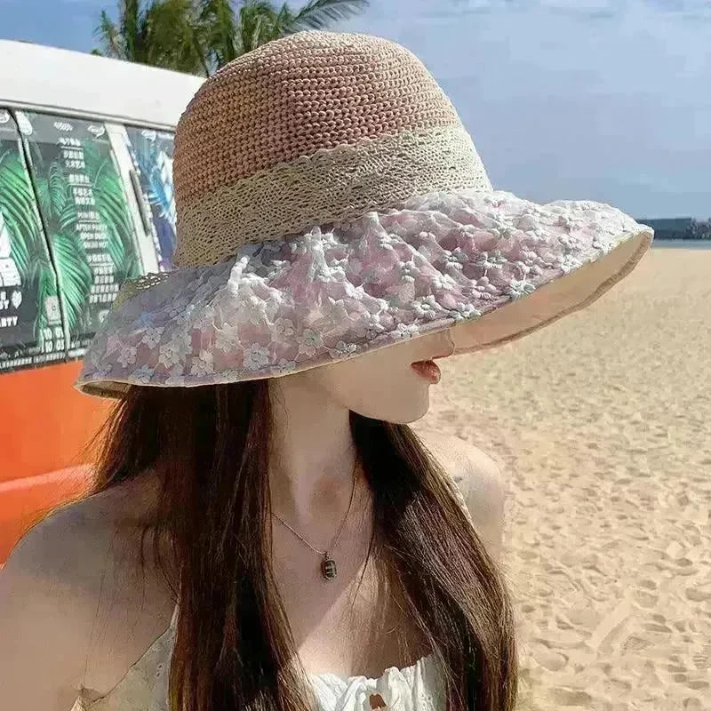 Summer Seaside Vacation Sun Protection Sun Hat Fashion Foldable - EX-STOCK CANADA