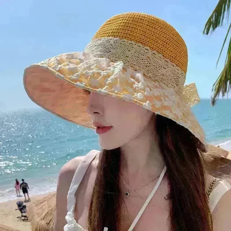 Summer Seaside Vacation Sun Protection Sun Hat Fashion Foldable - EX-STOCK CANADA
