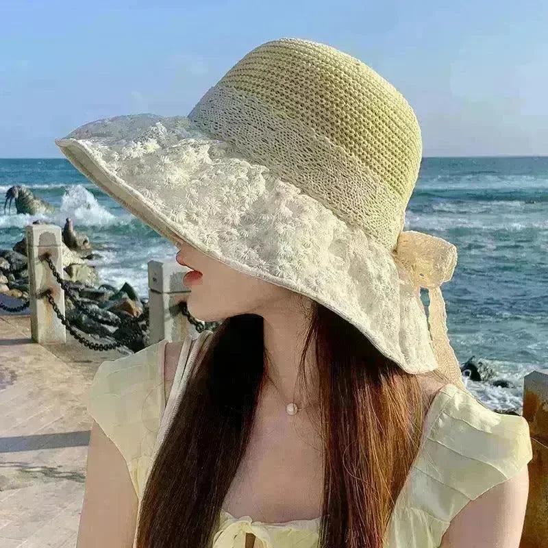 Summer Seaside Vacation Sun Protection Sun Hat Fashion Foldable - EX-STOCK CANADA