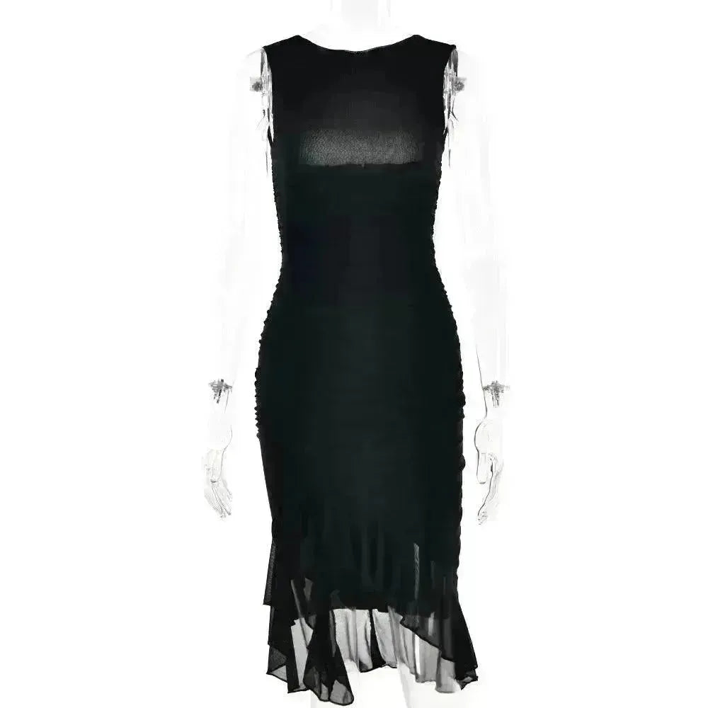 Summer Slim Skinny Sleeveless Dress For Women Fashion Party Club Dresses - EX-STOCK CANADA