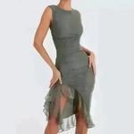 Summer Slim Skinny Sleeveless Dress For Women Fashion Party Club Dresses - EX-STOCK CANADA