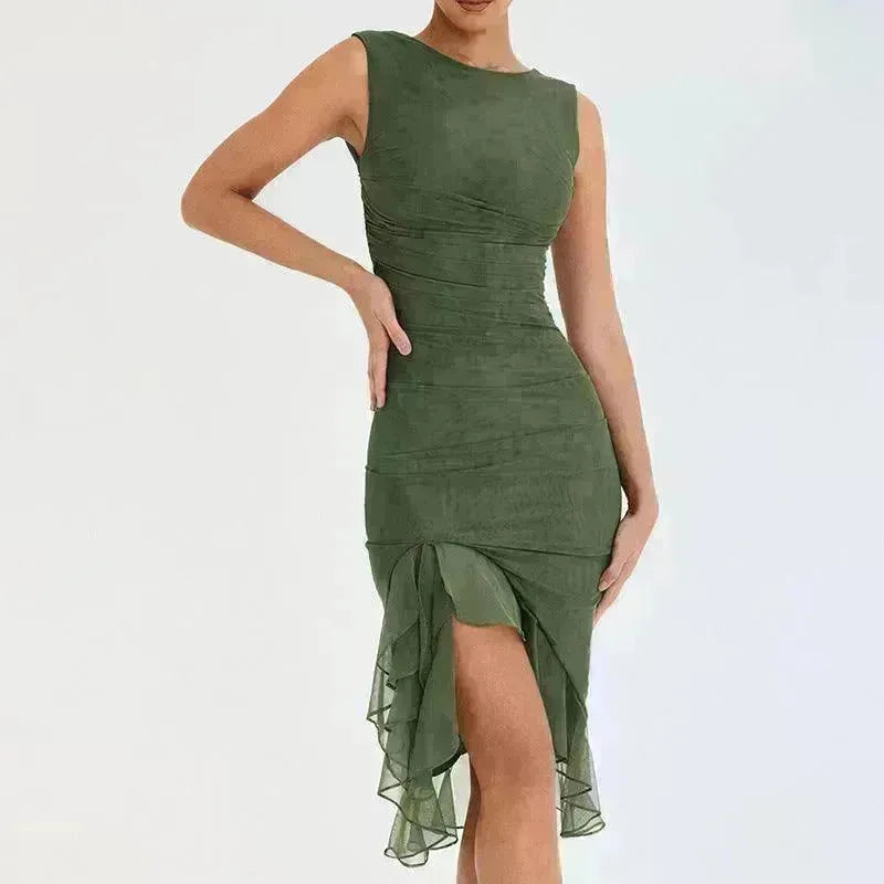 Summer Slim Skinny Sleeveless Dress For Women Fashion Party Club Dresses - EX-STOCK CANADA
