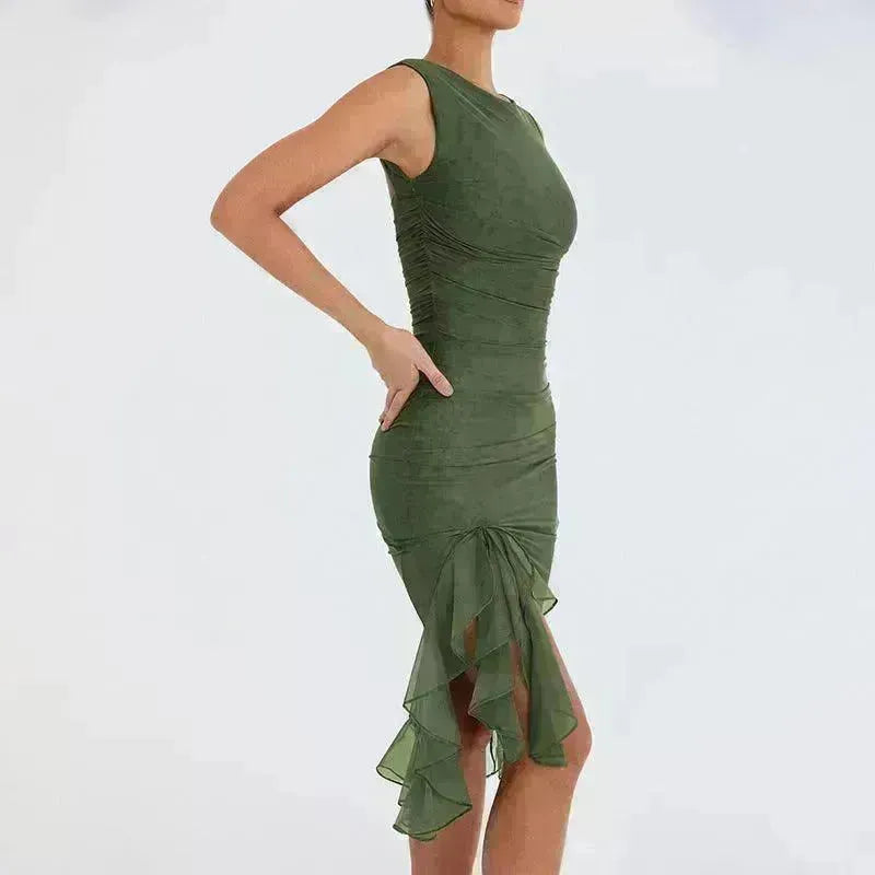 Summer Slim Skinny Sleeveless Dress For Women Fashion Party Club Dresses - EX-STOCK CANADA