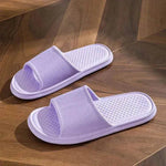 Summer Slipper Indoor House Shoes For Men Women Couples Solid Color Rhombus Striped Non-slip Bathroom Slippers - EX-STOCK Canada