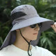 Summer Sunhat Men's Sun Protection Hat With Shawl And Neck Protection Design Breathable Anti-UV And Insect-proof Hiking Fishing Hat Outdoor - EX-STOCK CANADA