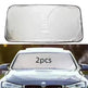 Sun block coated silver cloth material double circle - EX-STOCK CANADA