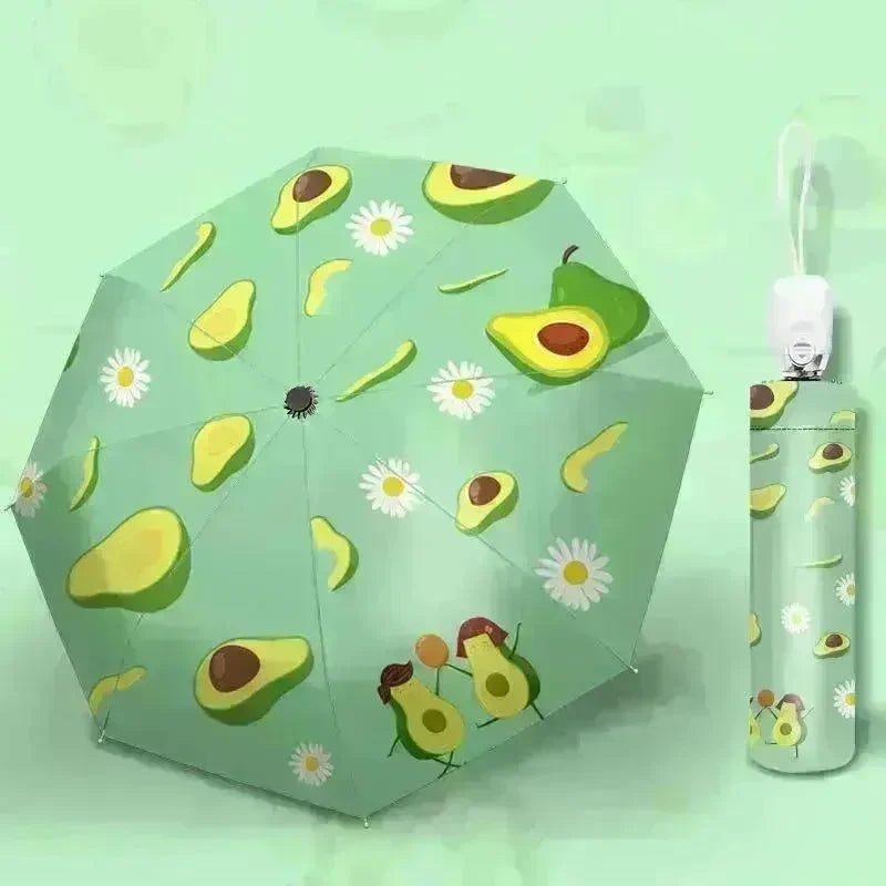 Sun Umbrella Umbrella Dual-Use Cute Lightweight Automatic Folding Umbrella - EX-STOCK CANADA