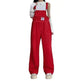 Suspender Pants High Waist Loose Straight Slimming Women - EX-STOCK CANADA