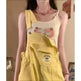 Suspender Pants High Waist Loose Straight Slimming Women - EX-STOCK CANADA