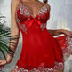 Suspender V-neck Underwear Lace Lingerie - EX-STOCK CANADA