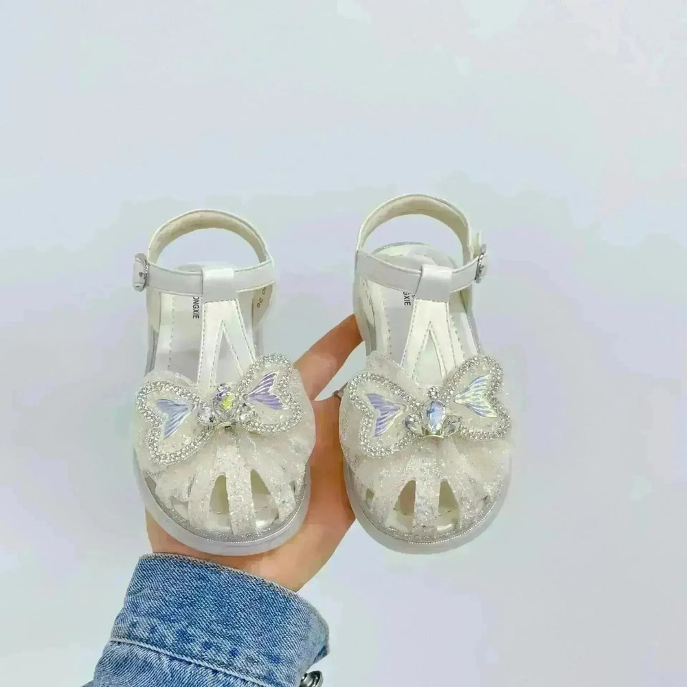 Sweet Western Style Mermaid Tail Bowknot Baby Hollow Out Bird's Nest Sandal - EX-STOCK CANADA