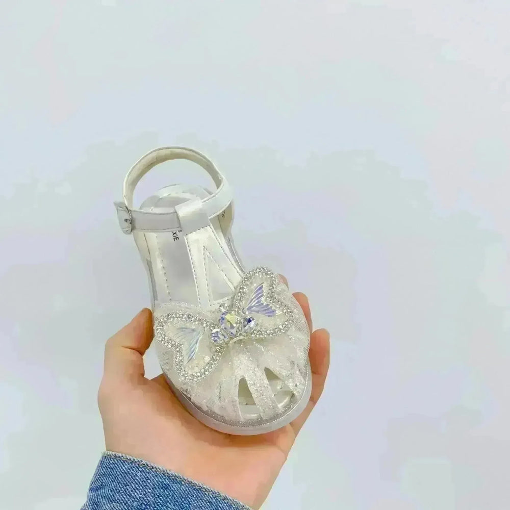 Sweet Western Style Mermaid Tail Bowknot Baby Hollow Out Bird's Nest Sandal - EX-STOCK CANADA