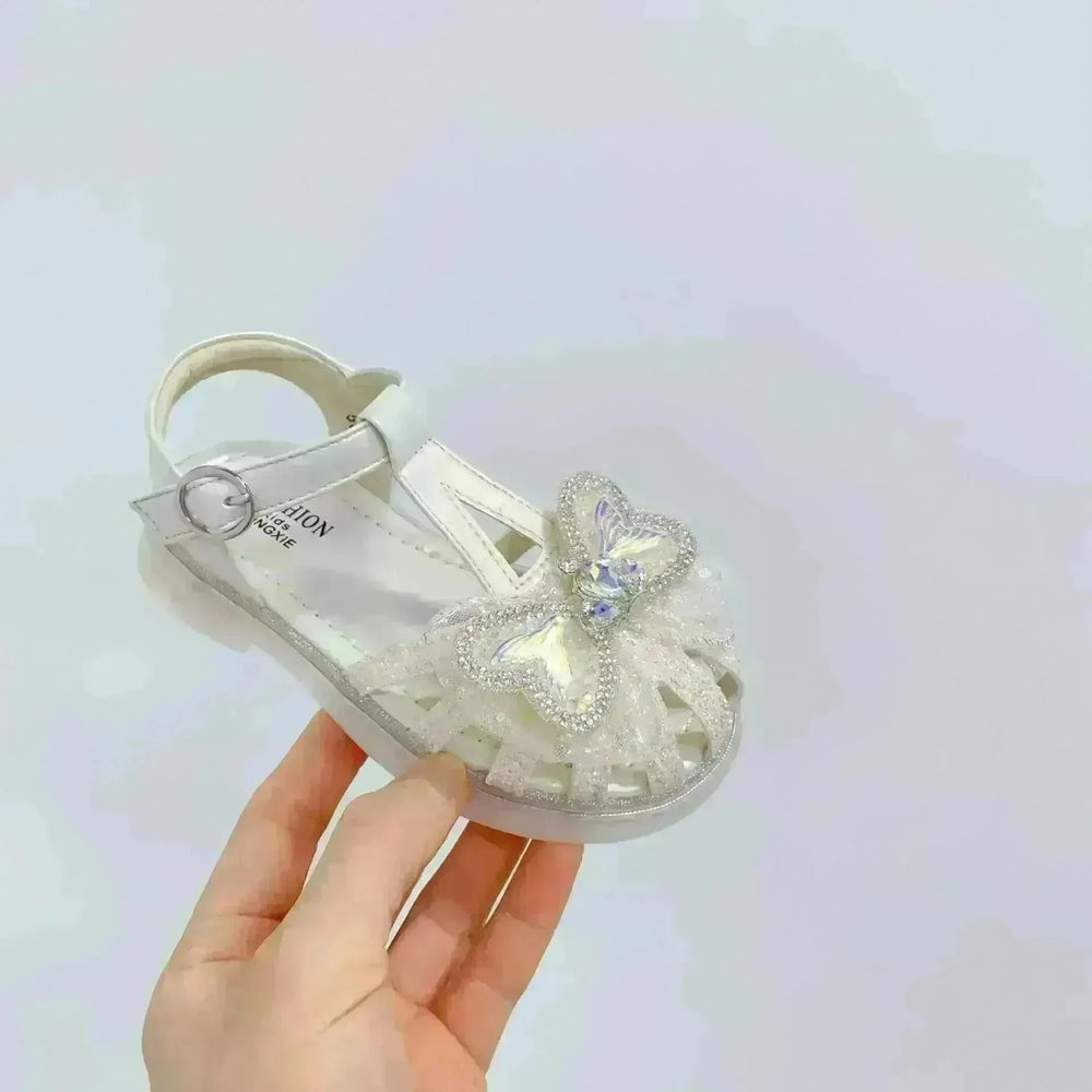 Sweet Western Style Mermaid Tail Bowknot Baby Hollow Out Bird's Nest Sandal - EX-STOCK CANADA