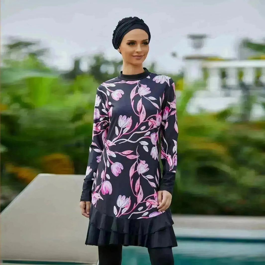 Swimsuit Arab Burkini Large Size Conservative Female - EX-STOCK CANADA