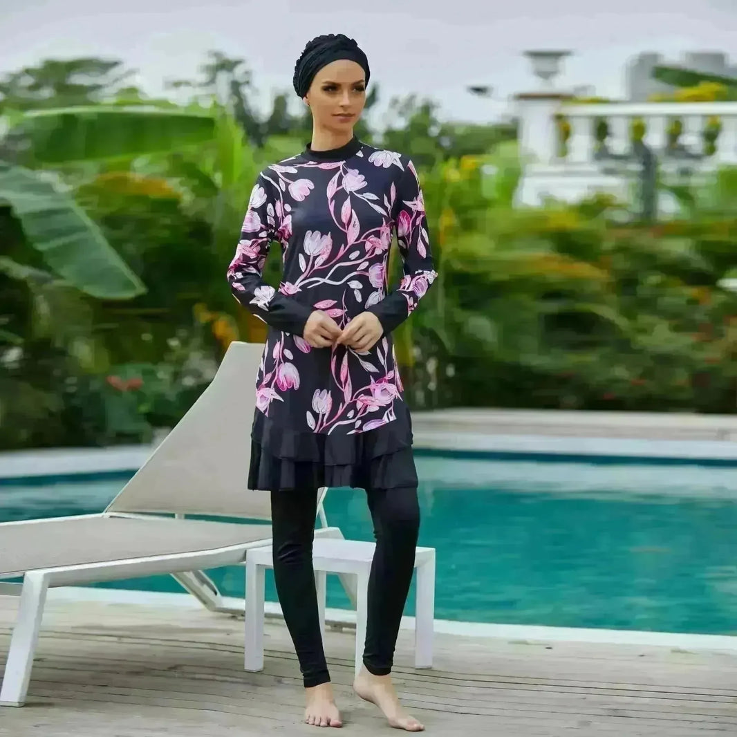 Swimsuit Arab Burkini Large Size Conservative Female - EX-STOCK CANADA