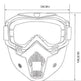Tactical goggles for motorcycle helmet - EX-STOCK CANADA