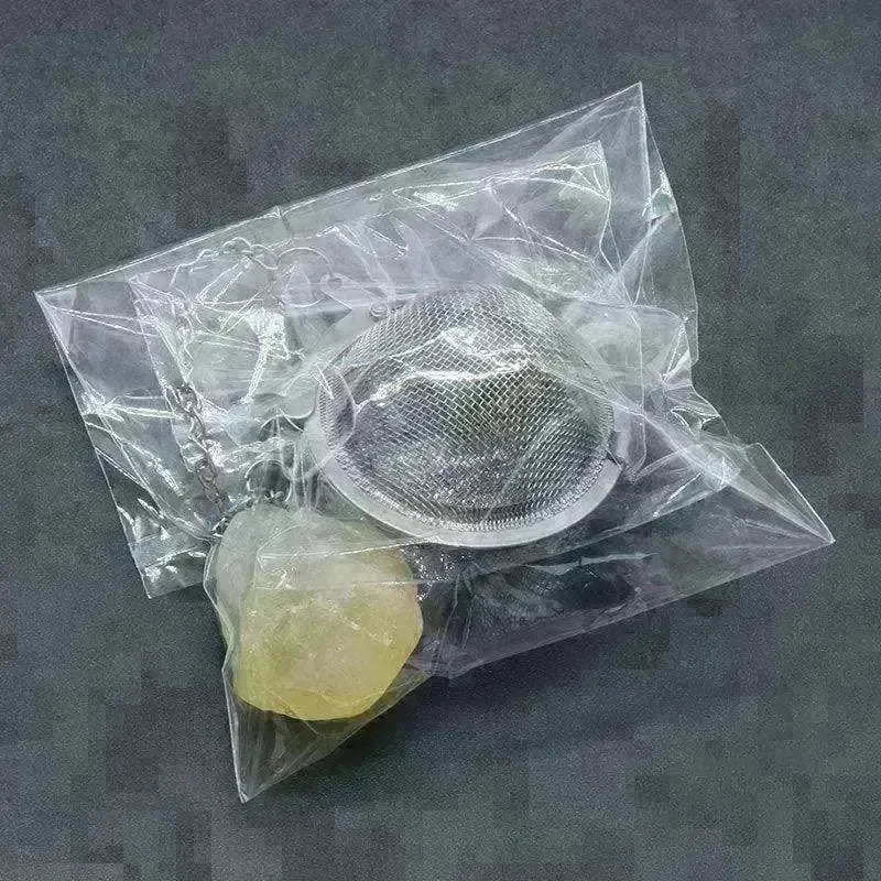 Tea Filter Natural Raw Gemstone Filter Ball Stew Ingredients Ball Stainless Steel - EX-STOCK CANADA