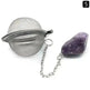 Tea Filter Natural Raw Gemstone Filter Ball Stew Ingredients Ball Stainless Steel - EX-STOCK CANADA
