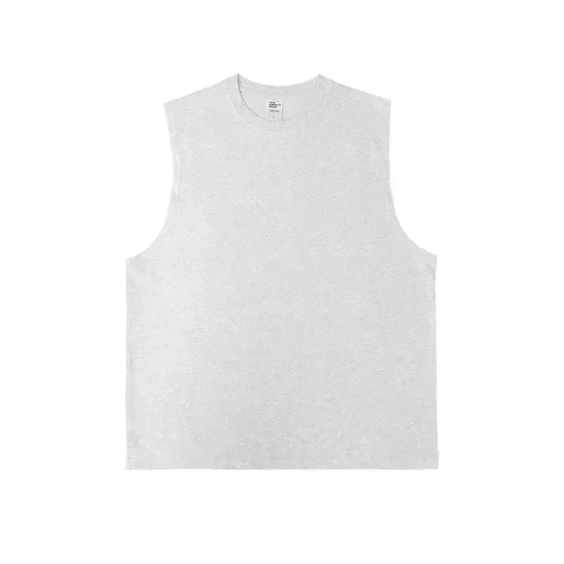 Technology Quick-drying Breathable Round Neck Solid Color Basic Loose Underwaist Tank Neutral - EX-STOCK CANADA
